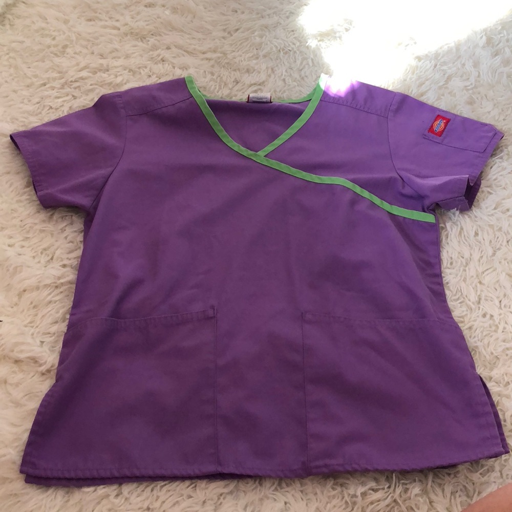 purple scrub